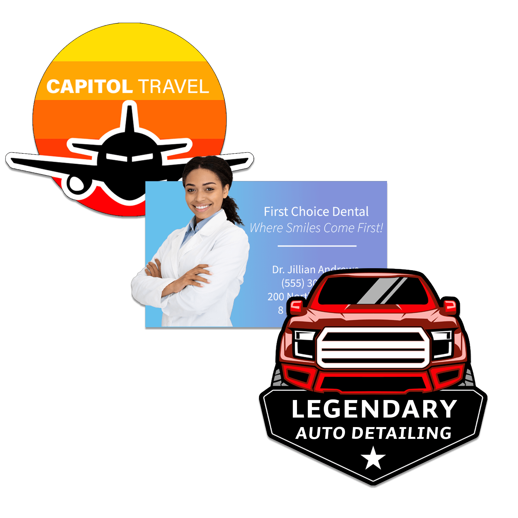 4 Sq. Inch Custom Indoor Magnet 20 Mil                                